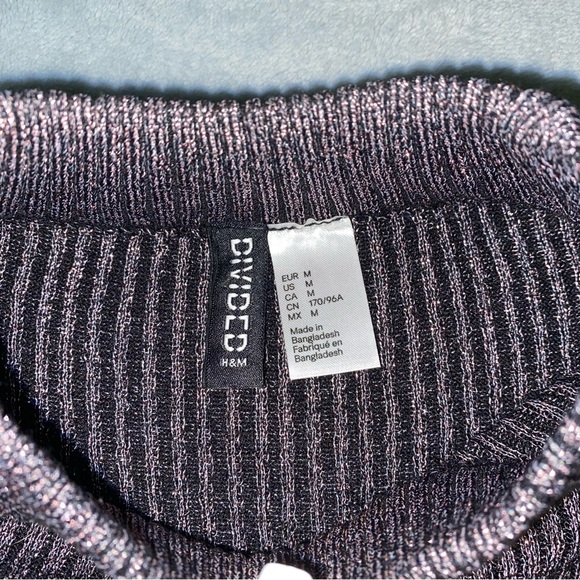 H&M Sparkly Ribbed Knit Top - Picture 2 of 3